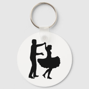 Square dancing key ring