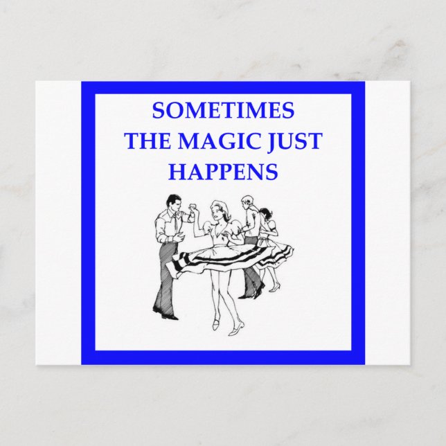 square dancing postcard (Front)