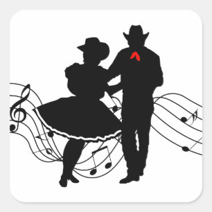 Square Dancing Sticker
