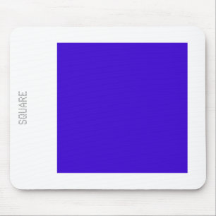 Square - Deep Blue and White Mouse Pad