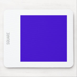 Square - Deep Blue and White Mouse Pad
