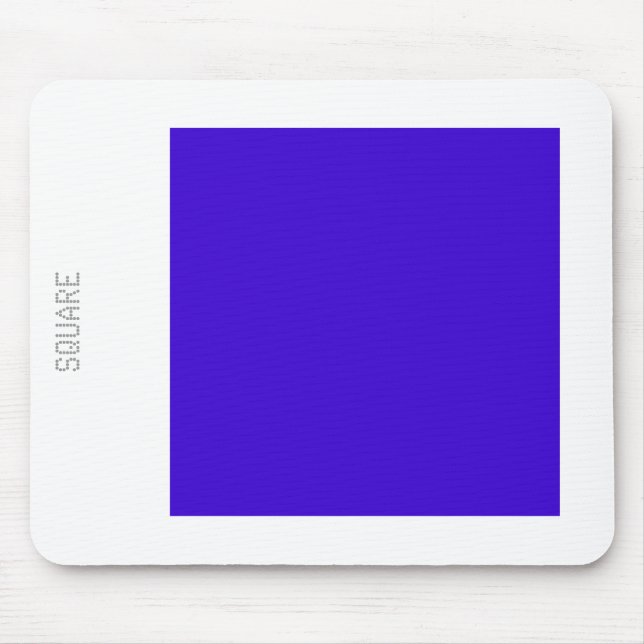 Square - Deep Blue and White Mouse Pad (Front)