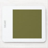 Square - Deep Olive and White