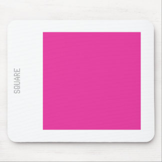 Square - Deep Rose and White Mouse Pad