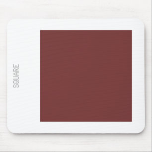 Square - Dk Brown and White Mouse Pad