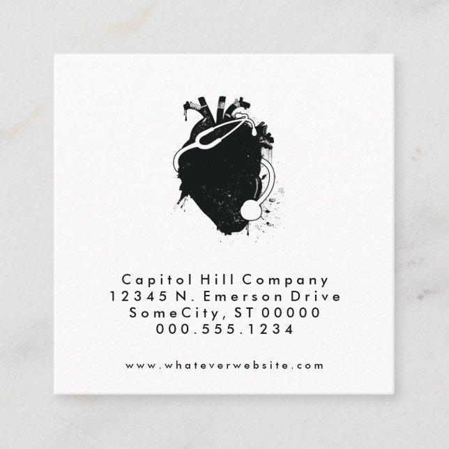 square doctor appointment reminder card (Front)