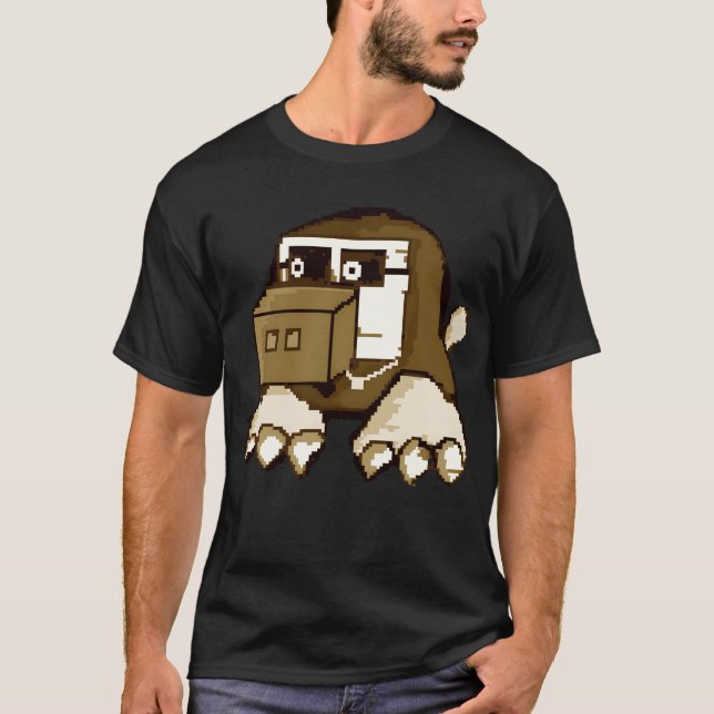 Square dog retro retro T-Shirt (Front)