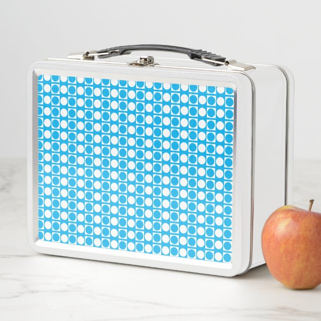 Square Dot Custom Pattern Metal Lunch Box (In Situ)