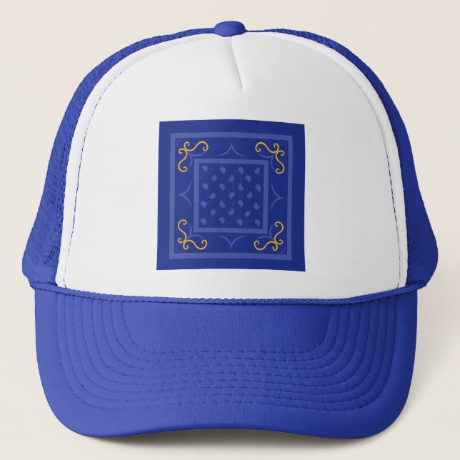 Square Drops Trucker Hat (Front)