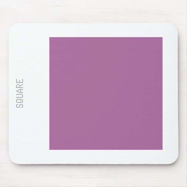Square - Dust Plum and White Mouse Pad (Front)