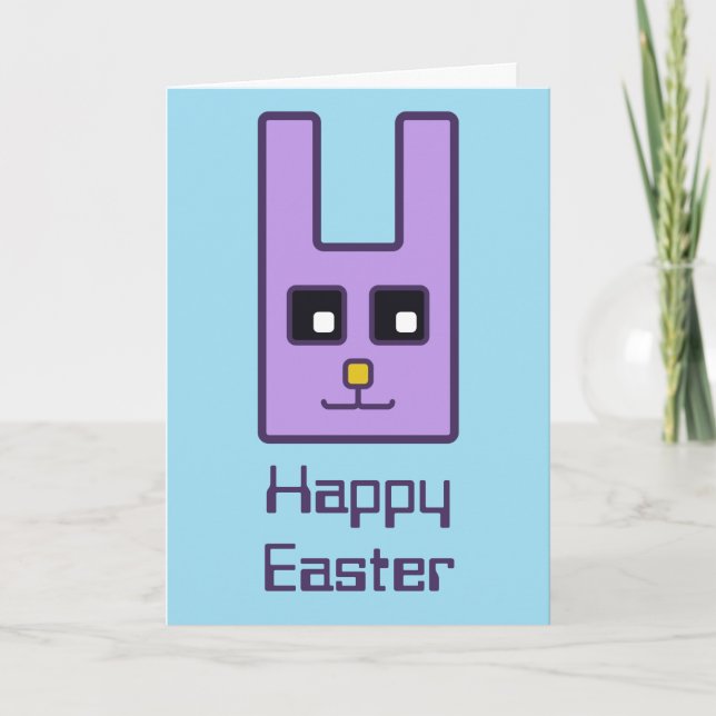 Square Easter Bunny Card (Front)