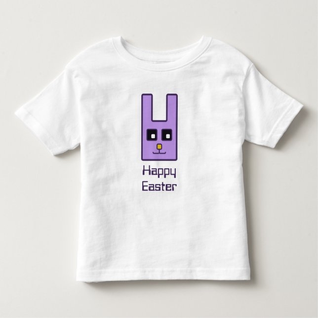 Square Easter Bunny Toddler T-Shirt (Front)