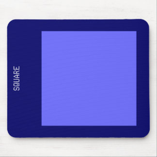 Square - Electric Blue and Deep Navy Mouse Pad