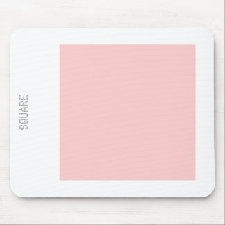 Square - Faded Pink and White Mouse Pad