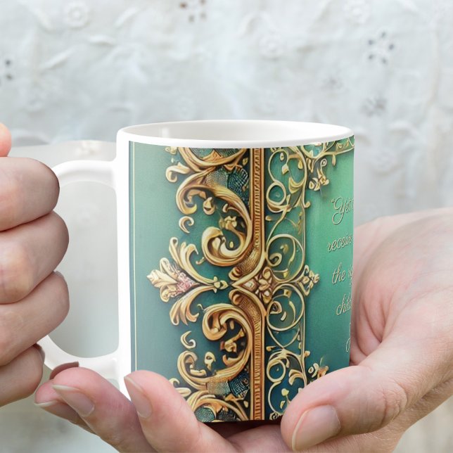 Square Fillagree Frame Customisable  Coffee Mug (Creator Uploaded)