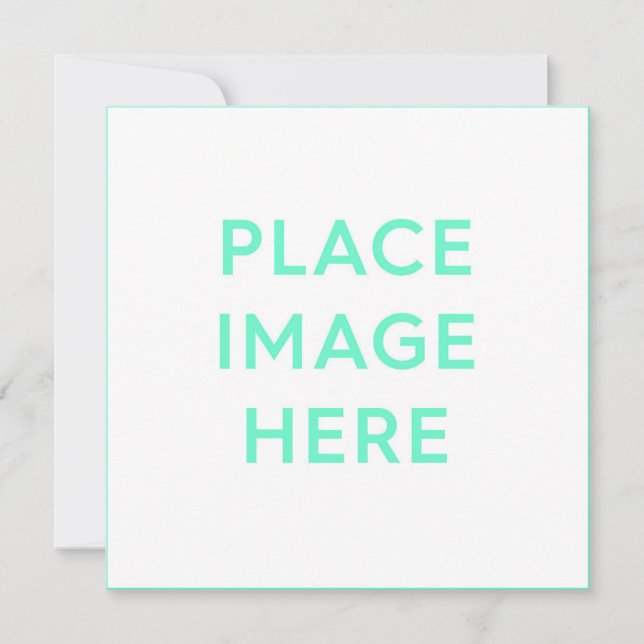 Square Flat Holiday Card, Size: 5.25" x 5.25" (Front)