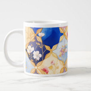 Square Flower 005 Large Coffee Mug