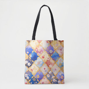 Square Flower 005 Tote Bag