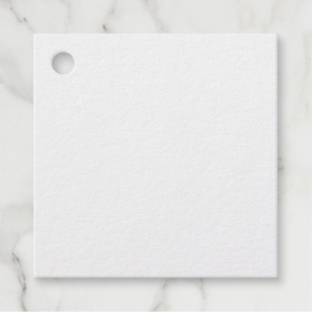 Square Foil Favour Tags (Front)