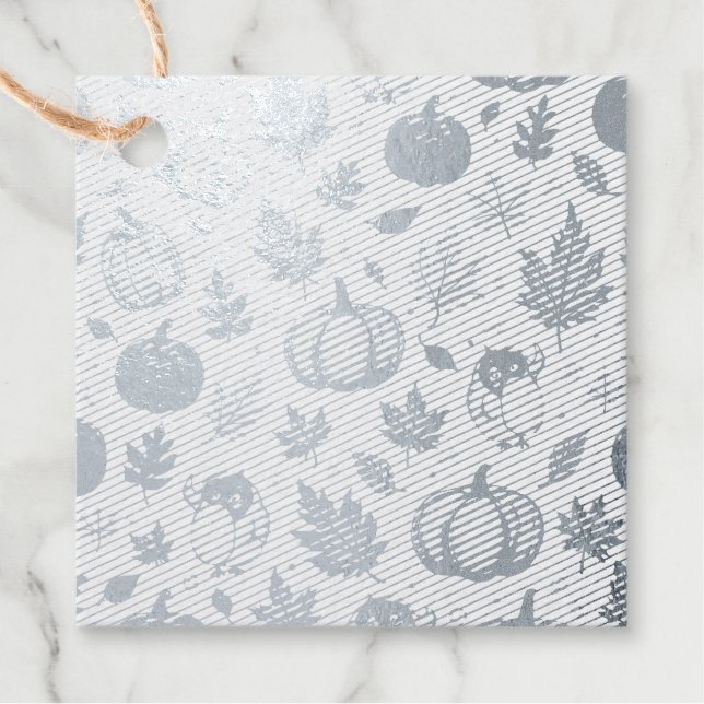 Square Foil Favour Tags (Front)