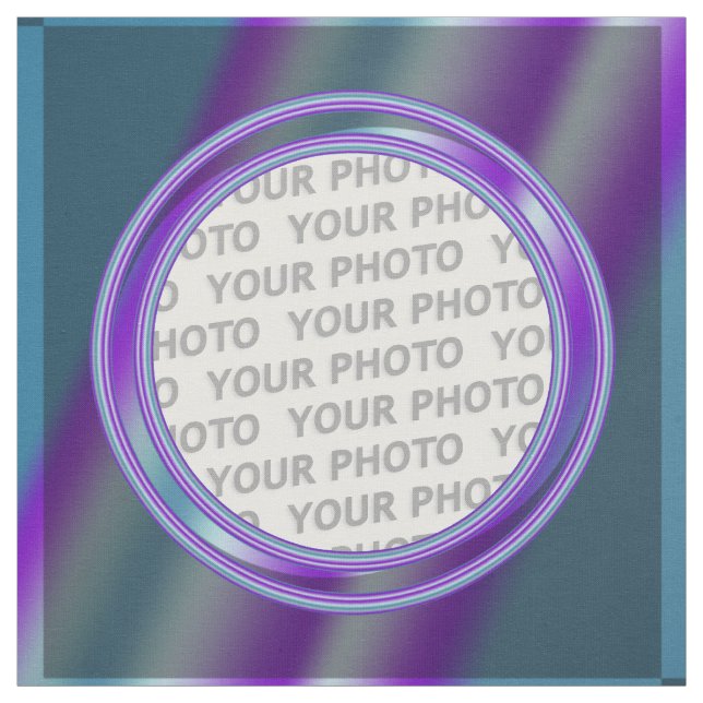 Square Frame contour II + your photo Fabric (Swatch)