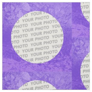 Square Frame splatter III + your photo Fabric