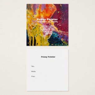 SQUARE FULL BLEED ARTISTS BUSINESS AND TITLE CARDS