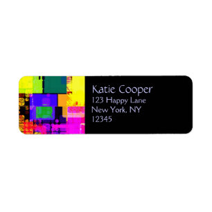 Square Geometric Multicolored Patter