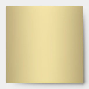 Square Gold Linen Envelopes