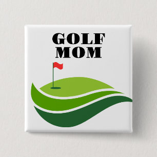 Square "Golf Mum" Button