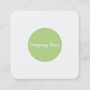 square green dot square business card