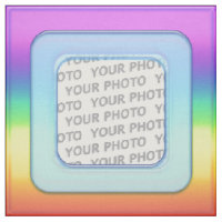 Square in Square Frame coloured III + your photo