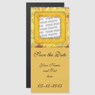 Square in Square Frame coloured IV + your ideas Magnetic Invitation