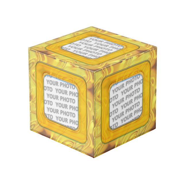 Square in Square Frame coloured IV + your photo (Front Angled)