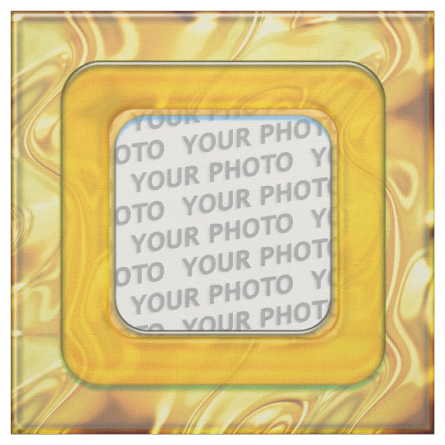 Square in Square Frame coloured IV + your photo Fabric (Swatch)