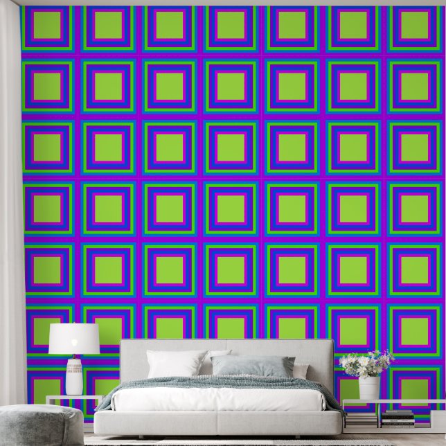 Square in Square Frame + your Background Colour 6 Wallpaper (Bedroom)