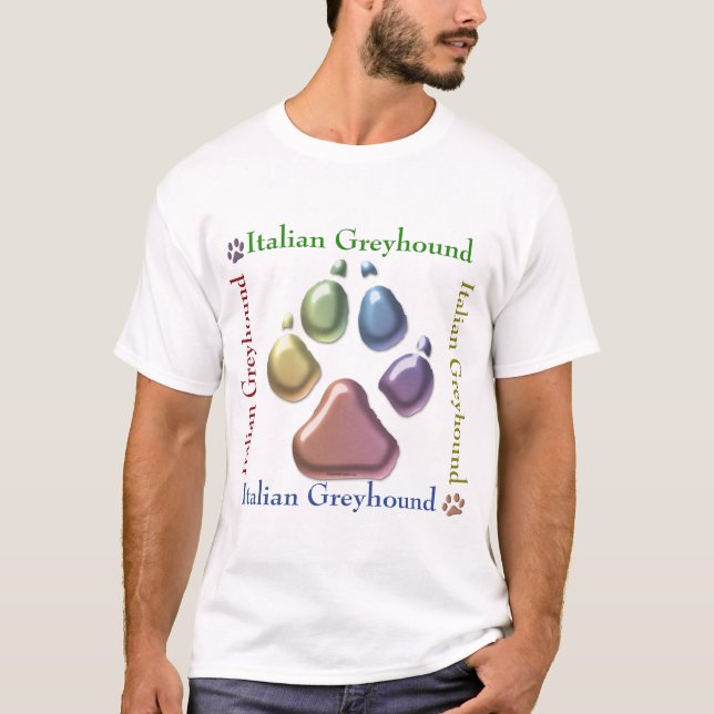 Square Italian Greyhound T-Shirt (Front)