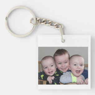 Square Keychain/ Porte-clé carré Key Ring
