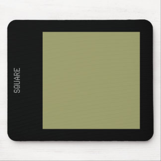 Square - Khaki and Black Mouse Pad