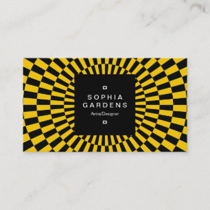 Square Label 01a - Op Art 09 Business Card