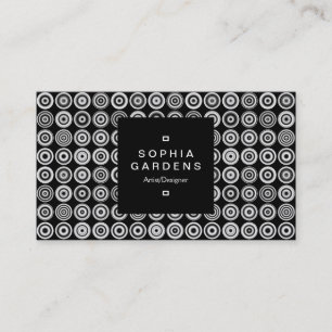 Square Label 01a - Textured Spots 02 Business Card