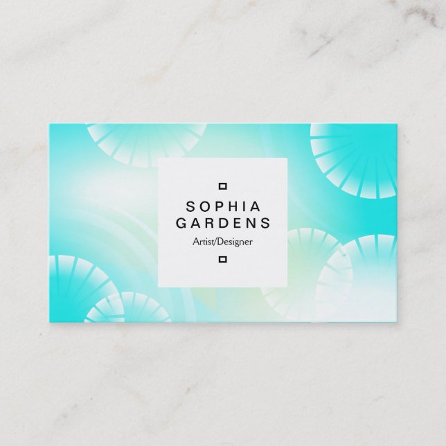 Square Label 03a - Abstract 01 Business Card (Front)