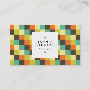 Square Label 03a - Colour Squares 014 Business Card