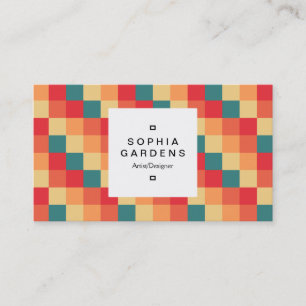 Square Label 03a - Colour Squares 017 Business Card