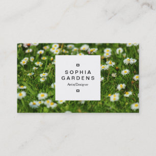Square Label 03a - Daisy Meadow Business Card