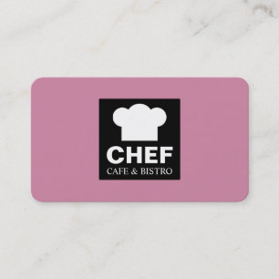 Square Label Cafe - Cashmere Rose Business Card