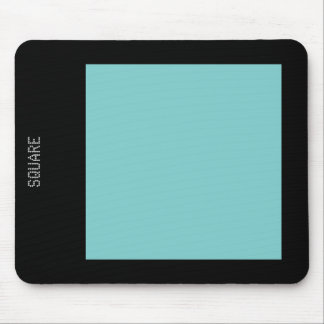 Square - Lt Blue Green and Black Mouse Pad