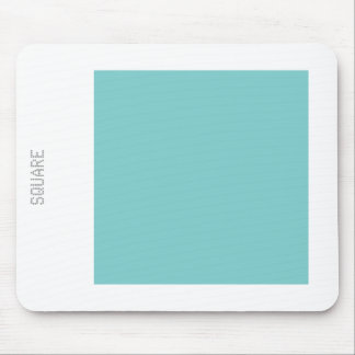 Square - Lt Blue Green and White Mouse Pad