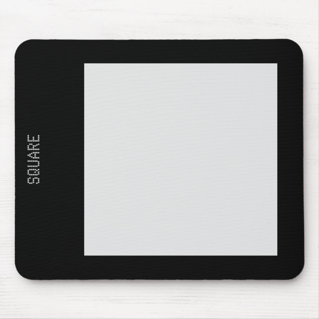 Square - Lt Grey and Black Mouse Pad (Front)