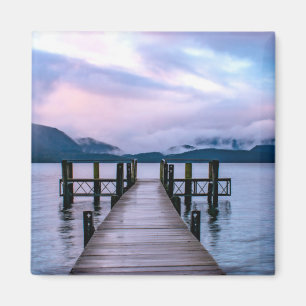Square Magnet, Lake Te Anau Jetty, New Zealand Magnet
